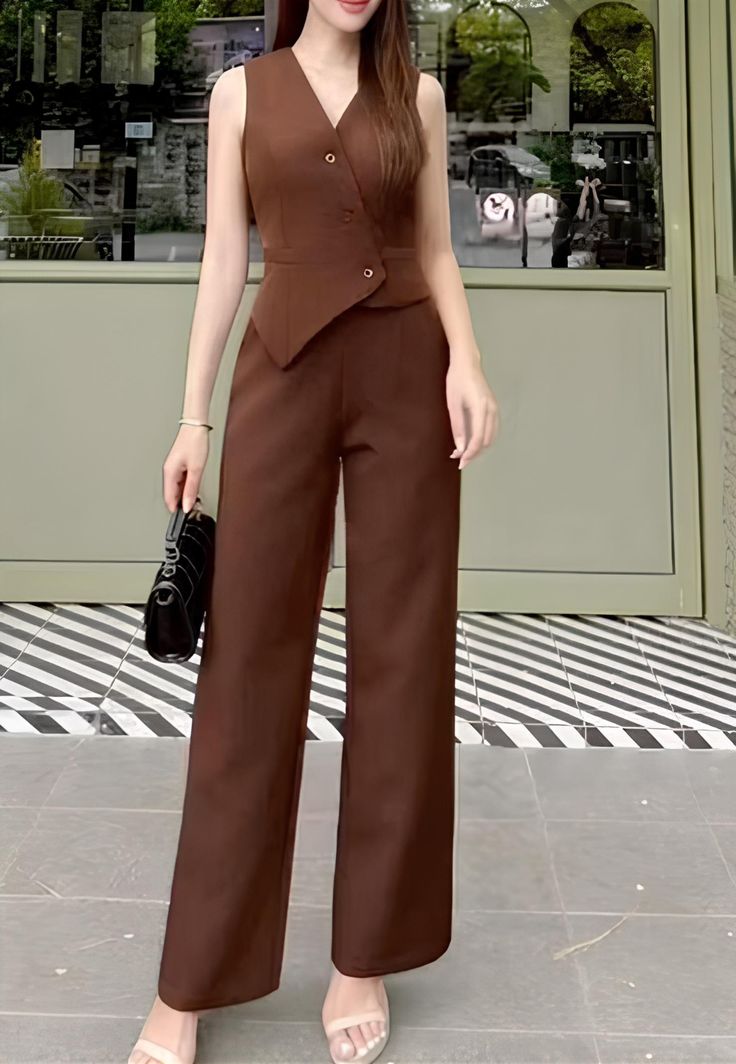 Signature High-Waist Wide-Leg Trousers
