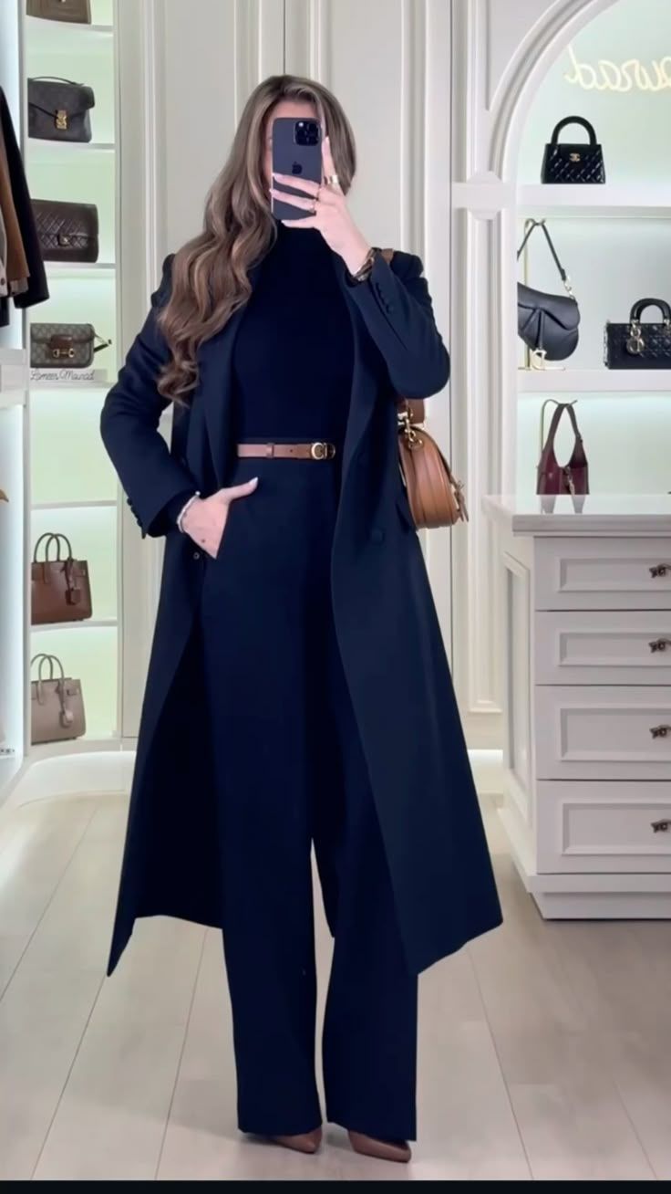 Sculpted Hourglass Wool-Blend Overcoat